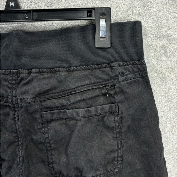 Athleta Reverie Black Linen Pants Womens Size 6 Lagenlook Loose Relaxed Casual - Picture 8 of 16